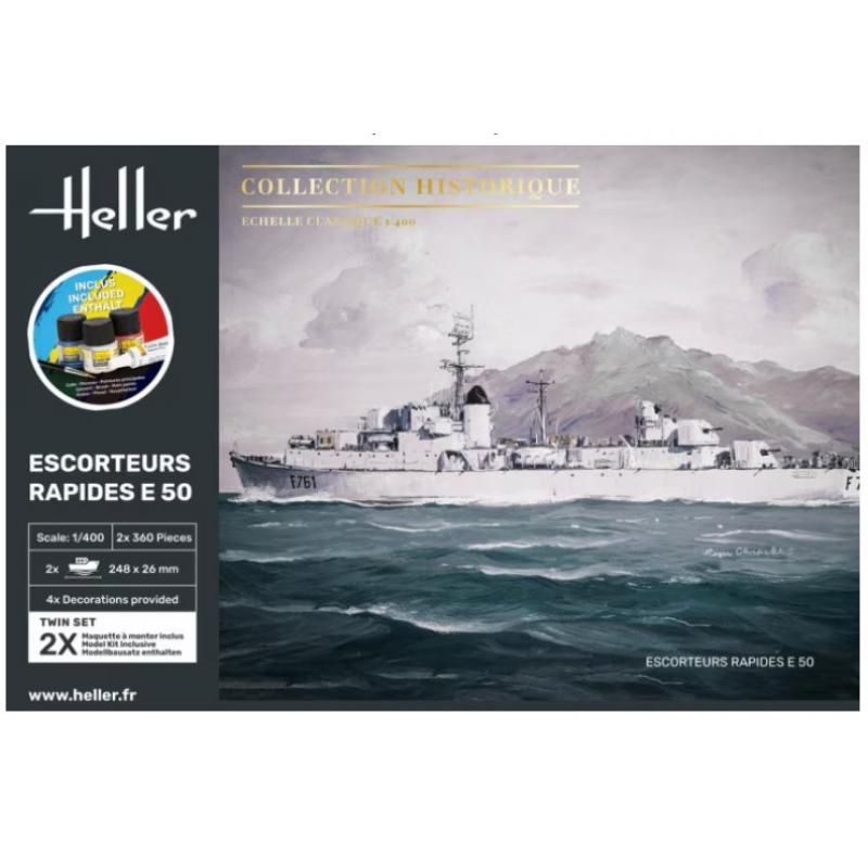 Heller: 1:400 Starter Kit Escorteurs Rapides E 50