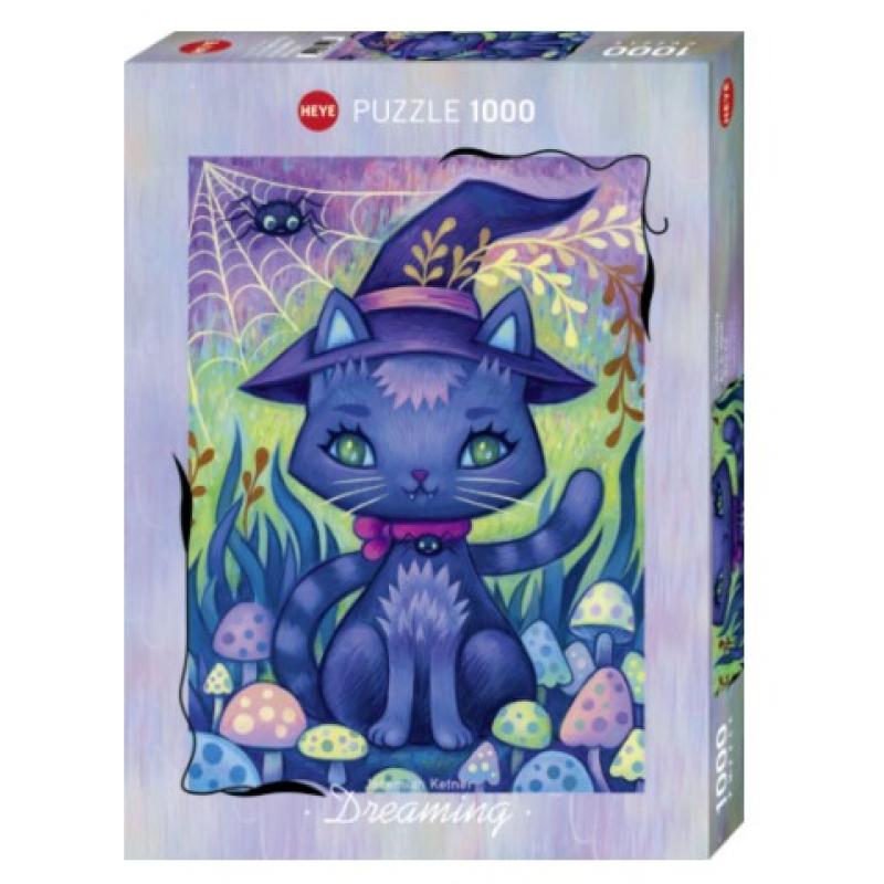 Heye Puzzle 1000 pc - 30030 Dreaming Jeremiah Kelner - Witch Cat