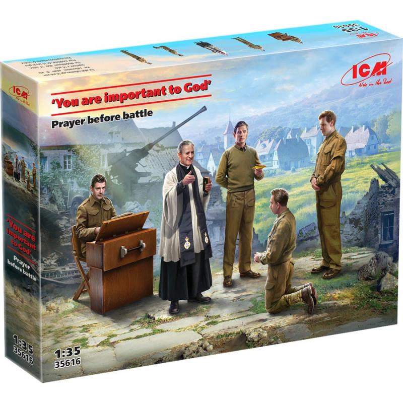 ICM: 'You are important to God'. Prayer before battle (100% new molds) in 1:35