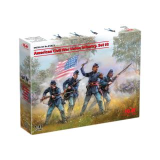 ICM: American Civil War Union Infantry. Set #2 (100% new molds) in 1:35