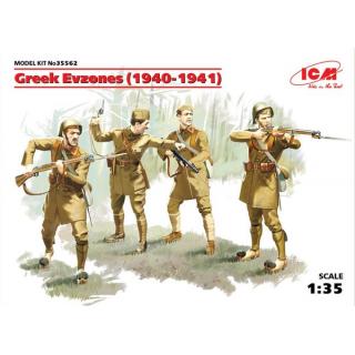 ICM: Greek Evzones (1940-1941) (4 Figures) in 1:35