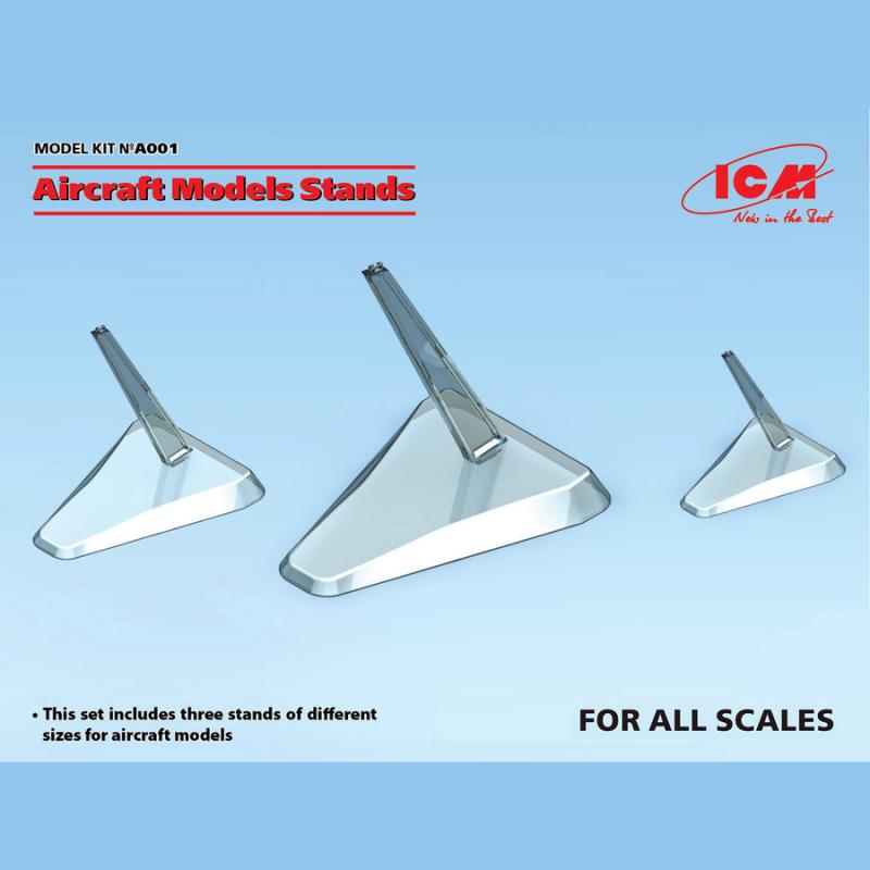 ICM: Aircraft Models Stands (1:48,1:72,1:144)
