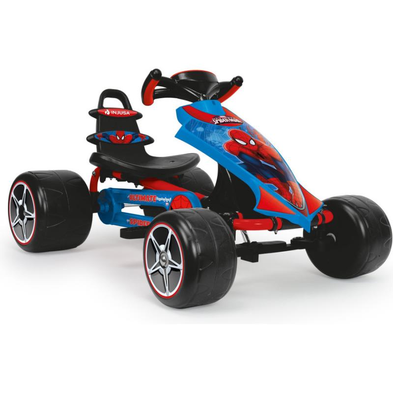 Go Kart with Pedals - 'Ultimate Spiderman' - Injusa