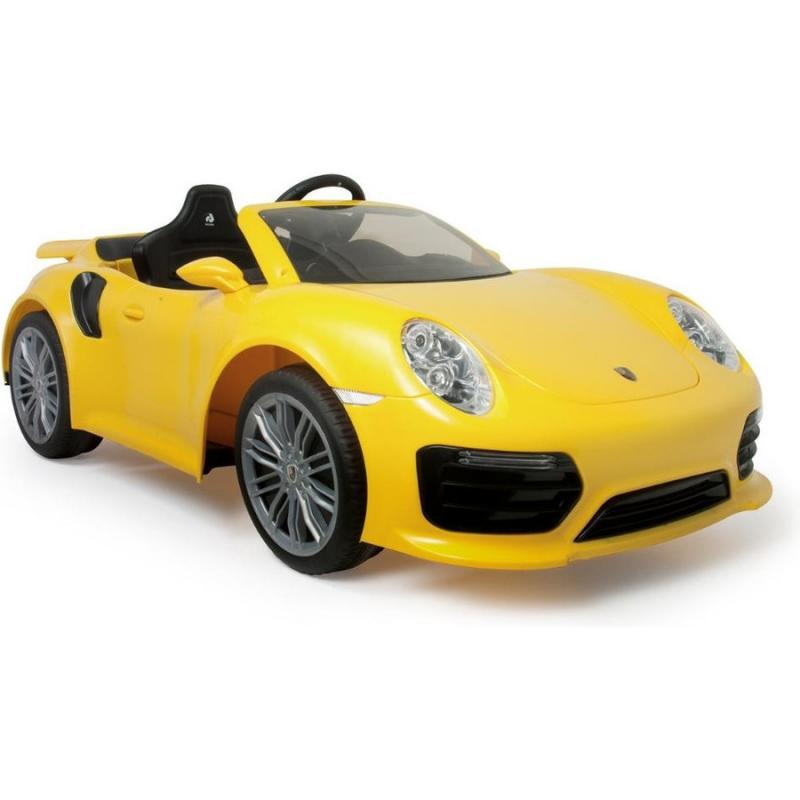 Battery Powered RC Car (6V) Yellow - 'Porsche 911 Turbo S' - Injusa