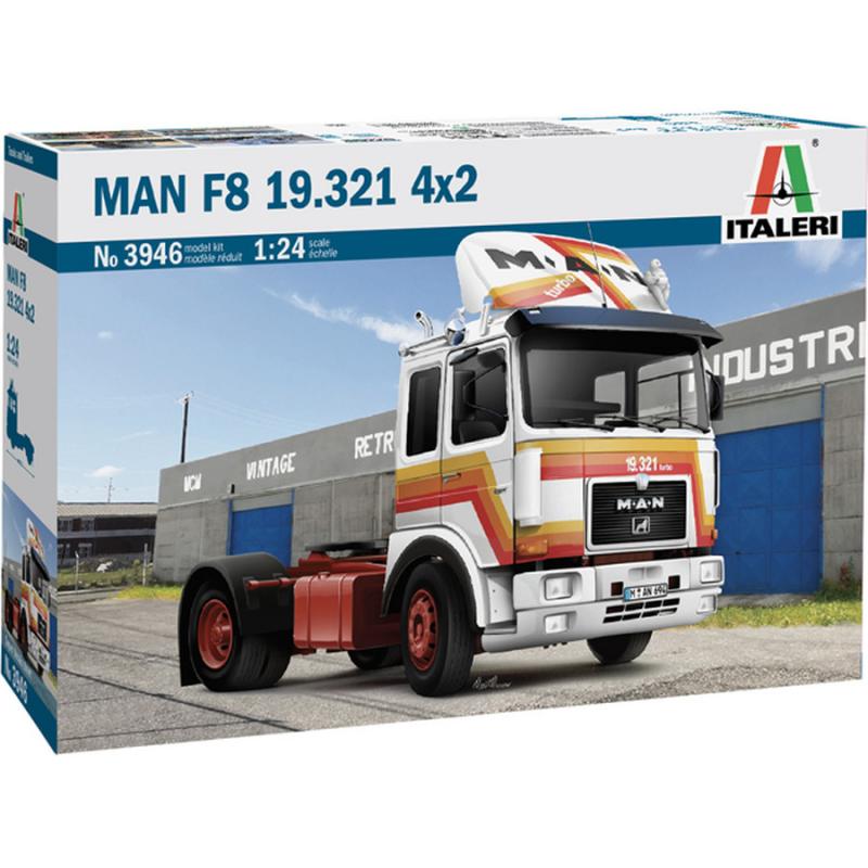 Italeri: 1:24 Trucks and Trailers - Man F8 19.321 4χ2 Axle Tractor