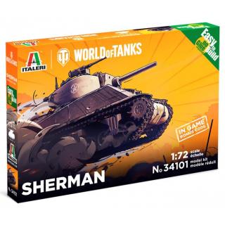 Italeri: 1:72 World of Tanks - Sherman (Easy to Build)