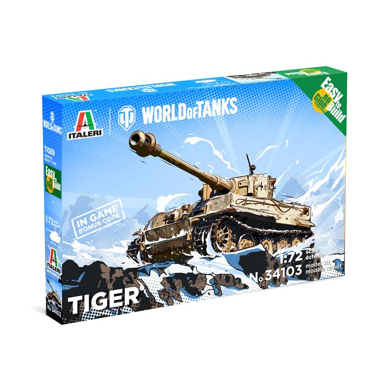 Italeri: 1:72 34103 Tiger - World of Tanks - Easy to Build
