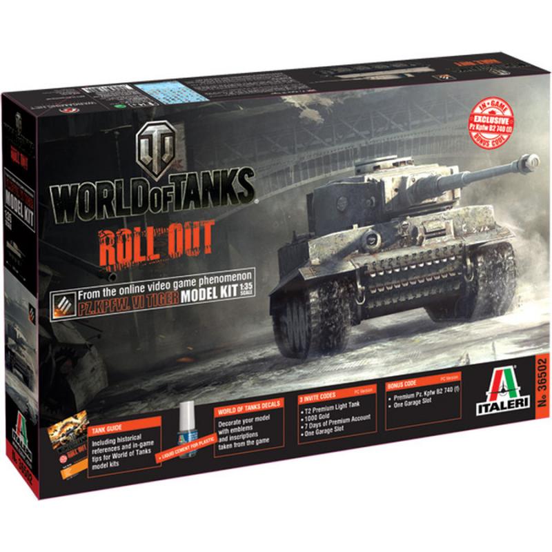 Italeri: 1:56 World of Tanks Roll Out - Pz. Kpfw. VI Tiger I