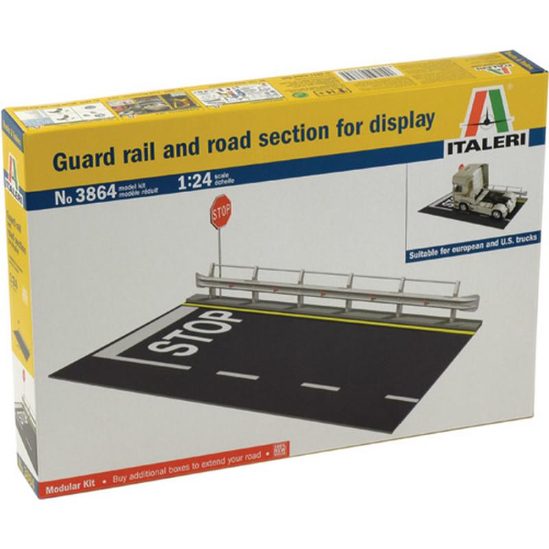 Italeri: 1:24 Trucks and Trailers - Guard Rail and Road Section for Display