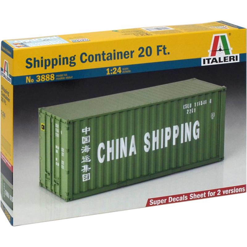 Italeri: 1:24 Trucks and Trailers - Shipping Container 20' ft