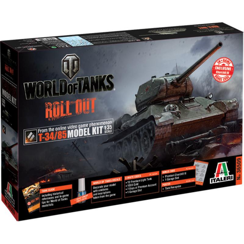 Italeri: 1:35 World of Tanks Roll Out - T-34/85 New Edition