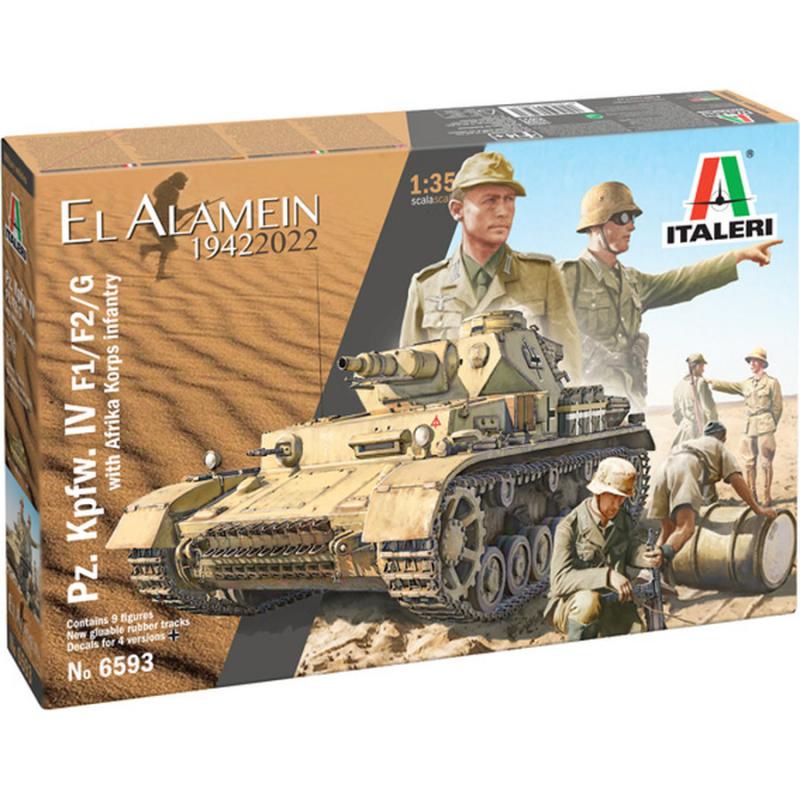 1:35 PZ. IV F1/F2/G with Afrika Korps - 6593 Italeri