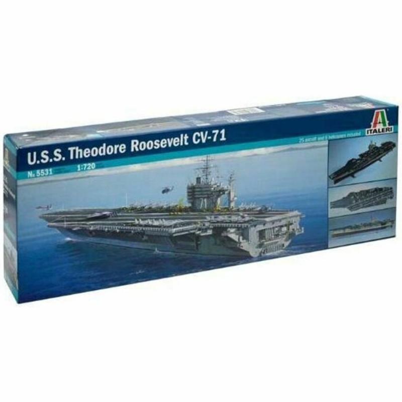 1:720 U.S.S. Theodore Roosevelt CVN-71 - 5531 Italeri