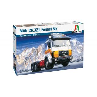 Italeri: 1:24 Trucks and Trailers - MAN 26.321 Formel Six