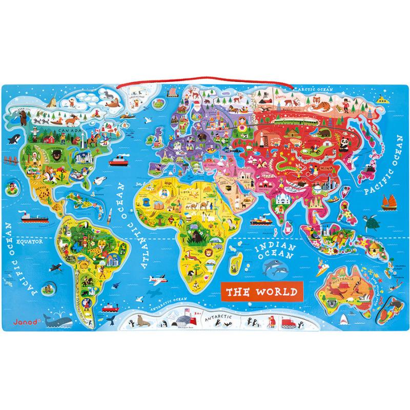 Janod Μαγνητικός Χάρτης Παζλ