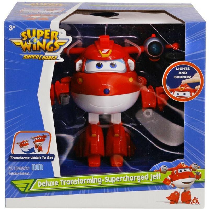 Jett - Super Wings Supercharge Deluxe Transforming