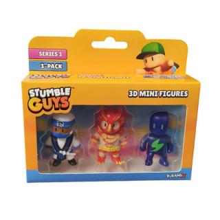 Stumble Guys Series 3 3D Mini Figures 3 Pack - Shiro, Phoenix & Bolt