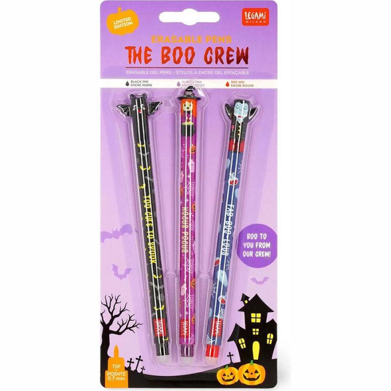 Legami Halloween Erasable Pens The Boo Crew (set of 3)