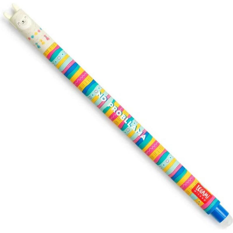 Legami Erasable Gel Pen Llama Blue Ink
