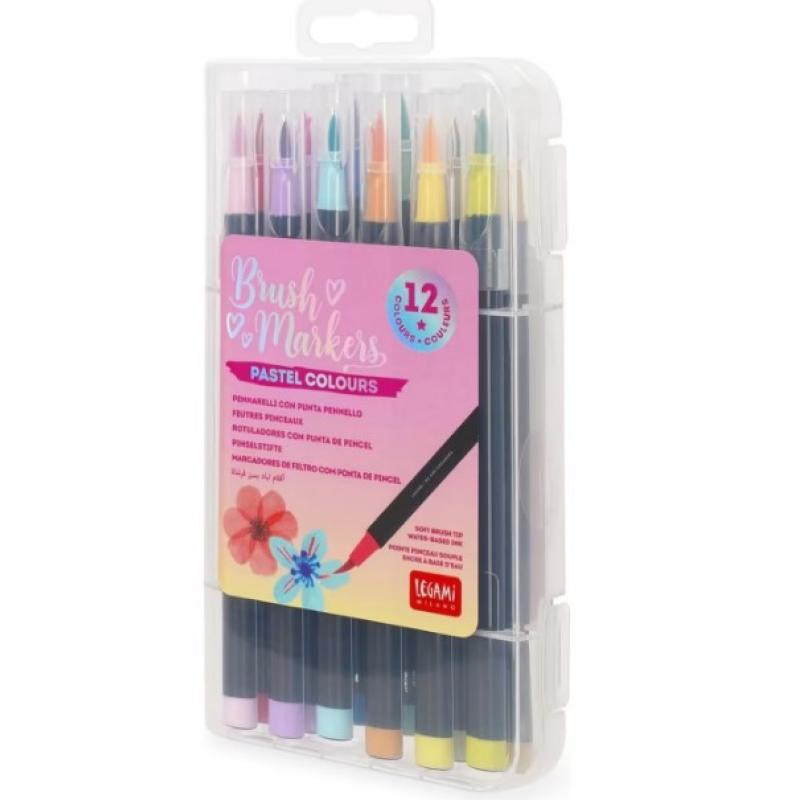 Legami Μαρκαδόροι Πινέλο Pastel Set 12 τεμ. BUMA0002