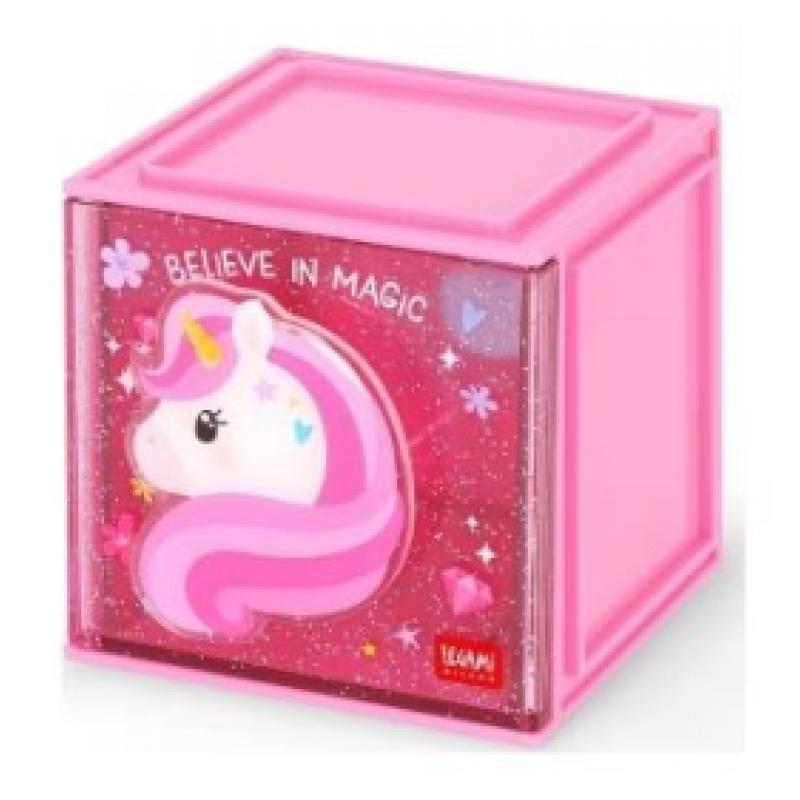 Legami Κουτί Αποθήκευσης Γραφείου Cutie Cube Unicorn SBX0001