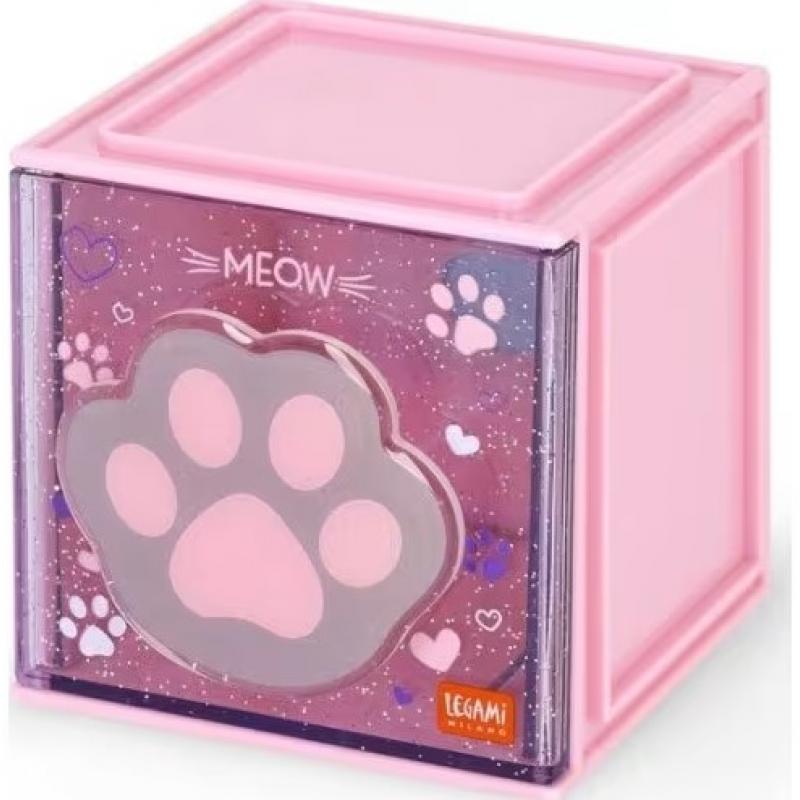 Legami Κουτί Αποθήκευσης Γραφείου Cutie Cube Kitty SBX0003