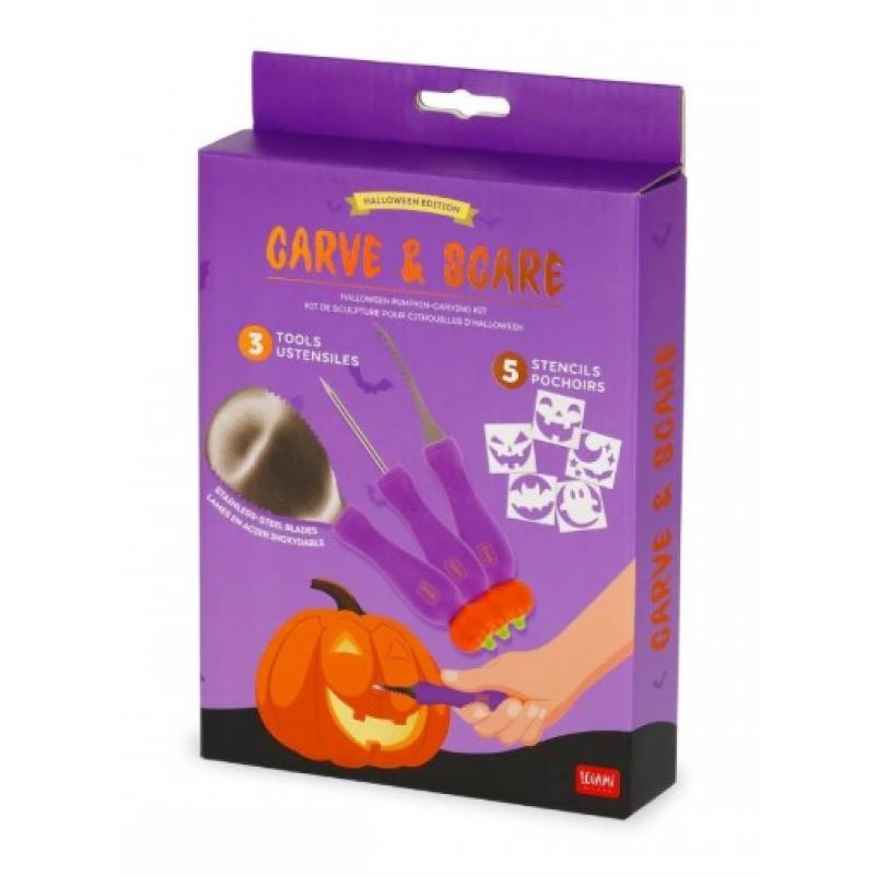Legami Halloween Κιτ Carve & Scare Σκάλισμα Κολοκύθας