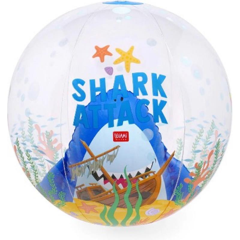 Legami Good Vibes Inflatable Beach Ball - Shark