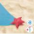 Legami Good Vibes Beach Towel Anchor Stakes - Starfish