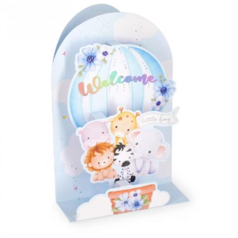 Legami Pop-Up Greeting Card - Welcome Little Boy