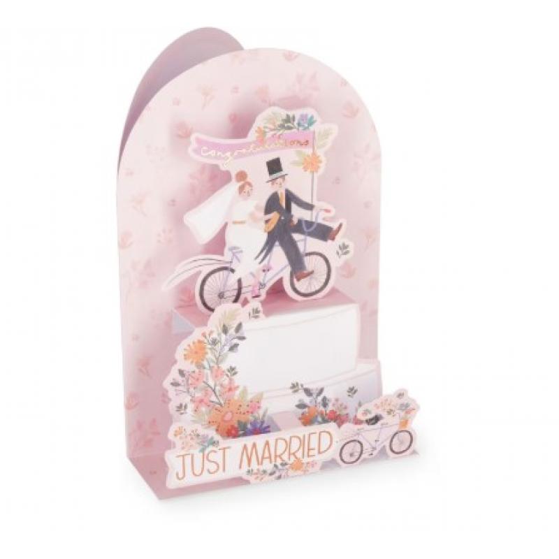 Legami Pop-Up Greeting Card - Congratulations - Just Married