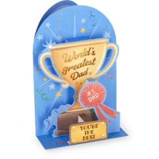 Legami Pop-Up Greeting Card - World's Greatest Dad