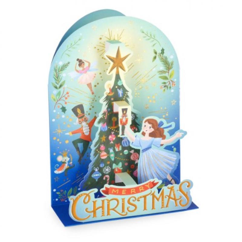 Legami Pop-Up Christmas Greeting Card - Merry Christmas and a Happy New Year