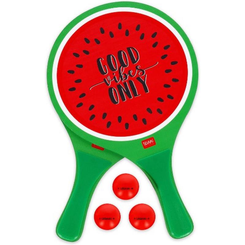 Legami Good Vibes Beach Rackets - Watermelon