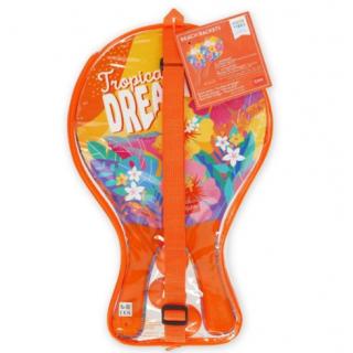 Legami Beach Rackets Set with 3 Balls Tropicana Dream