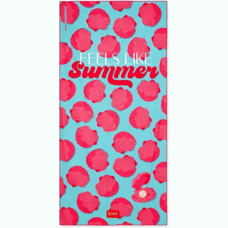 Legami Good Vibes Beach Towel - Seashell