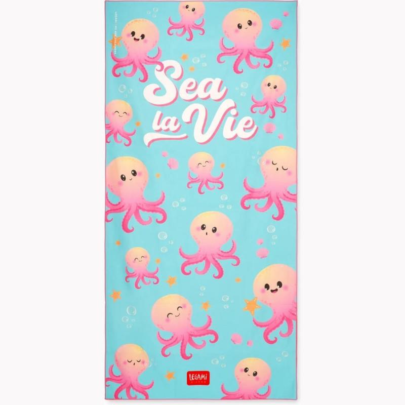 Legami Good Vibes Beach Towel - Sea La Vie - Octopus