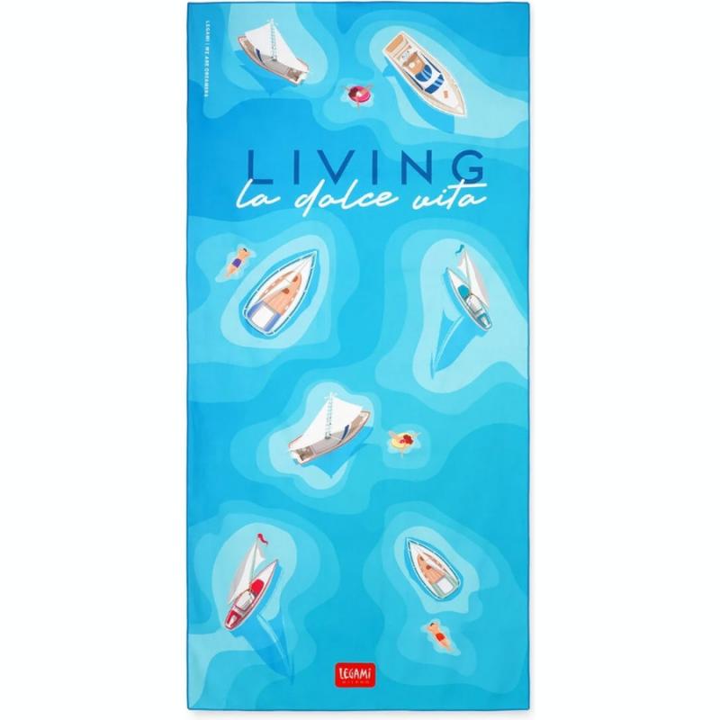 Legami Good Vibes Beach Towel - Living La Dolce Vita