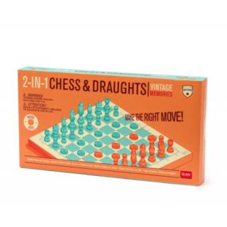 Legami 2-in-1 Chess and Draughts Ξύλινο Σκάκι και Ντάμα