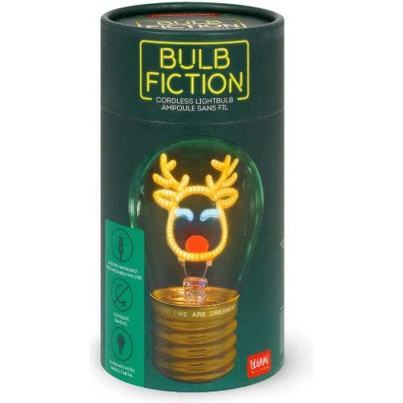 Legami Light Bulb Shaped Table Lamb - Bulb Fiction Deer