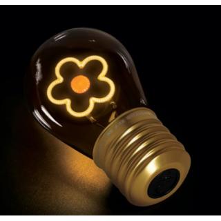 Legami Lightbulb Shaped Table Lamb Bulb Fiction - Flower