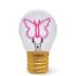 Legami Lightbulb Shaped Table Lamb Bulb Fiction - Butterfly