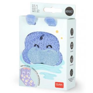 Legami Non-Slip Socks - It's A Match! Αντιολισθητικές Κάλτες - Hippo - Adult CS0003