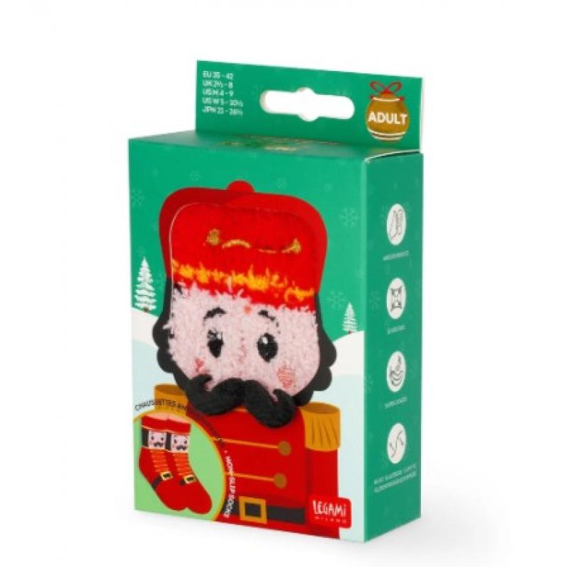 Legami Non-Slip Socks Christmas Edition - It's a Match! - Καρυοθραύστης (Adult One Size No 35-42)