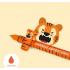 Legami Erasable Gel Pen Tiger Orange Ink