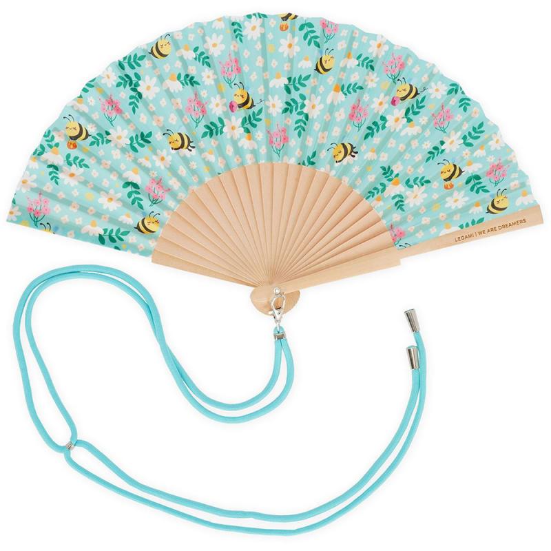 Legami Good Vibes 2026 Folding Fan Βεντάλια - Bee Green