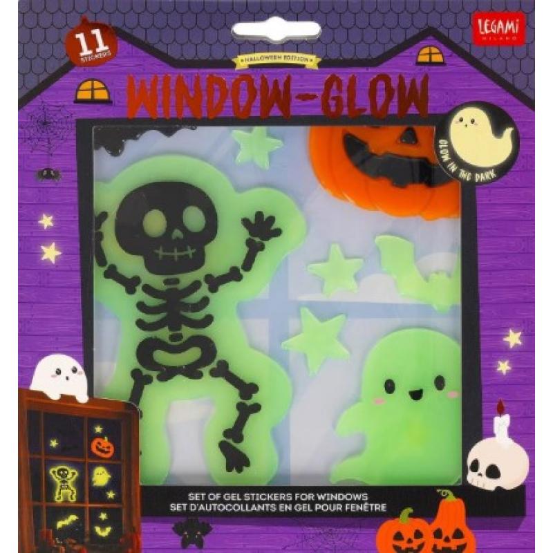 Legami Halloween Σετ 11 Αυτοκόλλητα Παραθύρου - Windo - Glow