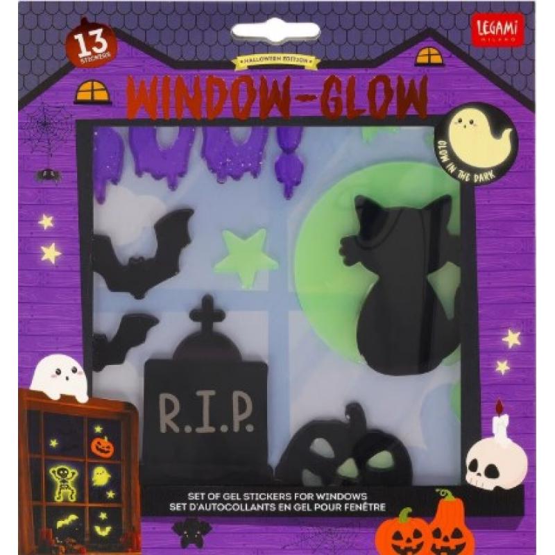 Legami Halloween Αυτοκόλλητα Παραθύρου - Windo - Glow - Small