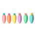 Legami Set of 6 Mini Highlighters - Carrate Team - Carrot