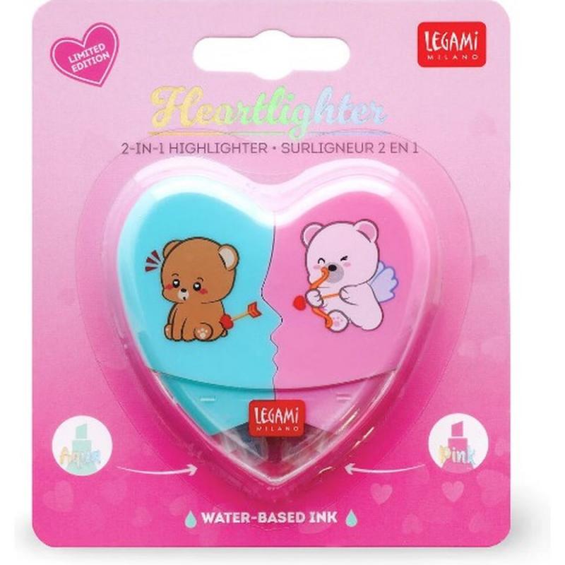 Legami 2 in 1 Highlighters - Heartlighter - Μαρκαδόρος Υπογράμμισης Καρδιά